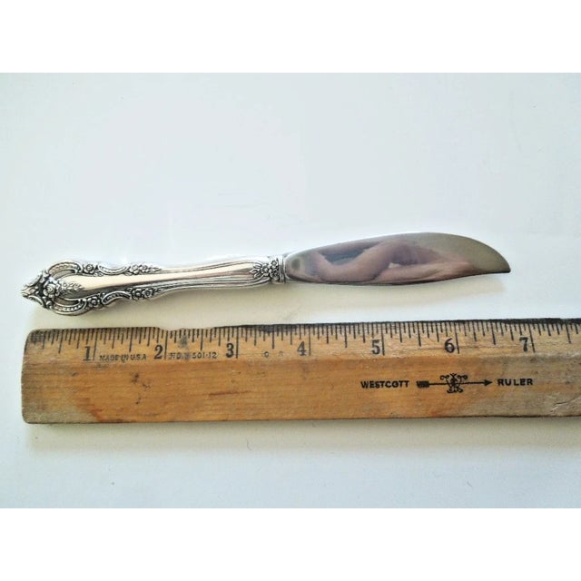 Mid-Century Modern Mid 20th Century Mediterranea by Oneida Sterling Silver 6 3/4" Master Butter Knife Hollow Handle For Sale - Image 3 of 4