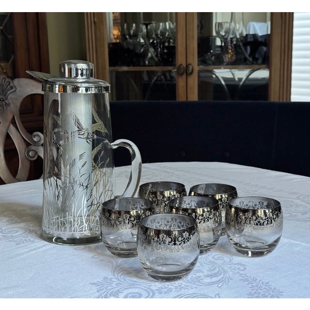 Mid 20th Century Mid-Century Dorothy Thorpe Style Color Fade Roly Poly Glasses - Set of 6 For Sale - Image 5 of 9