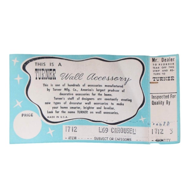 Textile Turner Wall Art Carousel by Lee Burr For Sale - Image 7 of 9