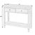 Spritely Home Accent Furniture Flagstaff 36 in. W Rectangular Wood 2 Drawer Console Table with Lower Open Shelf, Washed Black For Sale - Image 4 of 11