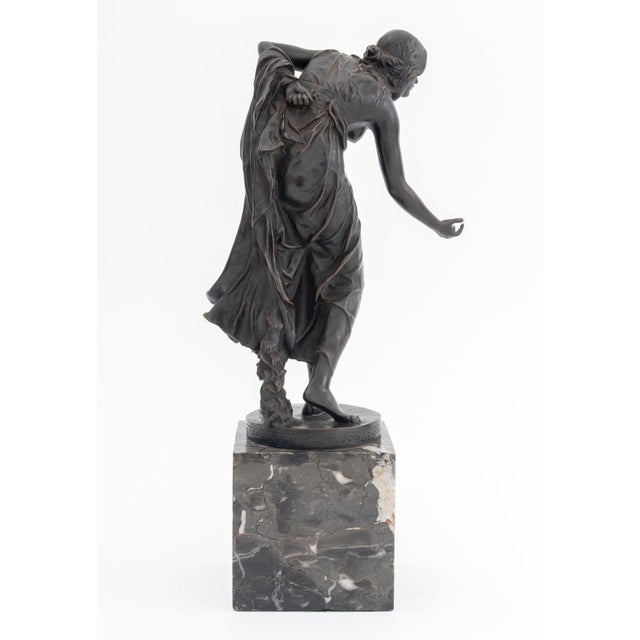 Early 20th Century Walter Schott "Die Kugelspielerin" Bronze For Sale - Image 5 of 8