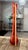 Vintage Le Smith Nubby Butt Orange Amberina Swung Vase - 39”Tall For Sale - Image 11 of 12
