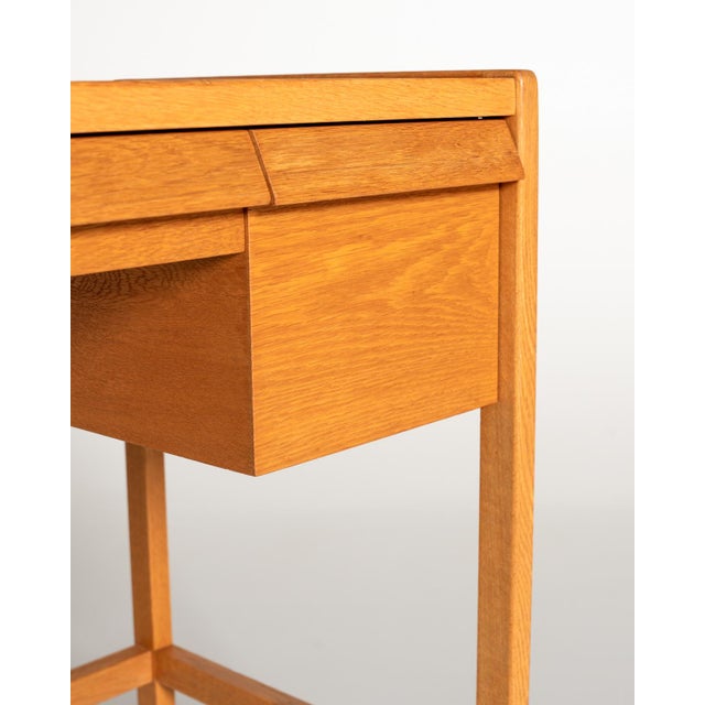 Wood Vintage Oak Dressing Table, 1960s For Sale - Image 7 of 11