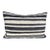 Turkish Hemp Pillow Cushion Natural Beige Black Pillow Cushion Cover 16" x 24" For Sale
