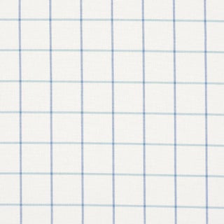 Schumacher X Mark D. Sikes Frannie Windowpane Fabric In Cobalt For Sale