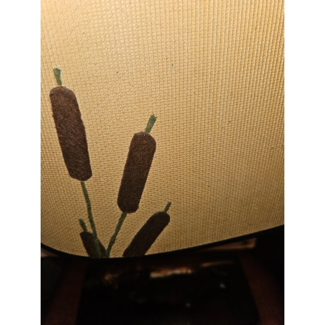 Traditional Vintage Sporting Dog Lamp With Custom Shade For Sale - Image 3 of 4
