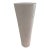 Tall Modern Frosted White Art Glass Vase – Handmade in Poland For Sale