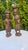 Carved wooden figure, African woman, 1960s-1970s, price for 2 pieces, dimensions: taller height 32.5 cm, width 7 cm, depth...