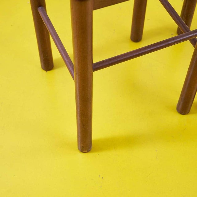 Stools with Straw Seat, 1980s, Set of 2 For Sale - Image 5 of 8