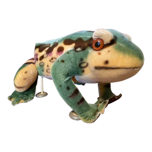 1950s Vintage Steiff Mohair Frog Footstool Ottoman