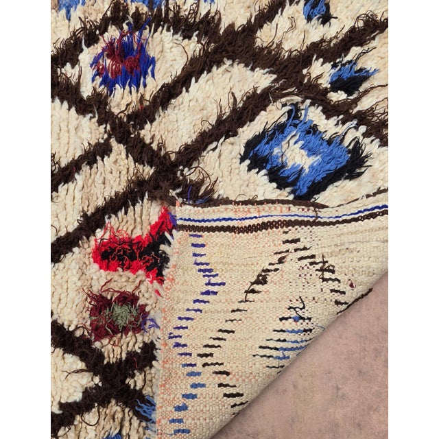 Moroccan Handwoven Azilal Rug - 6.2 X 2.5 Ft For Sale - Image 4 of 5