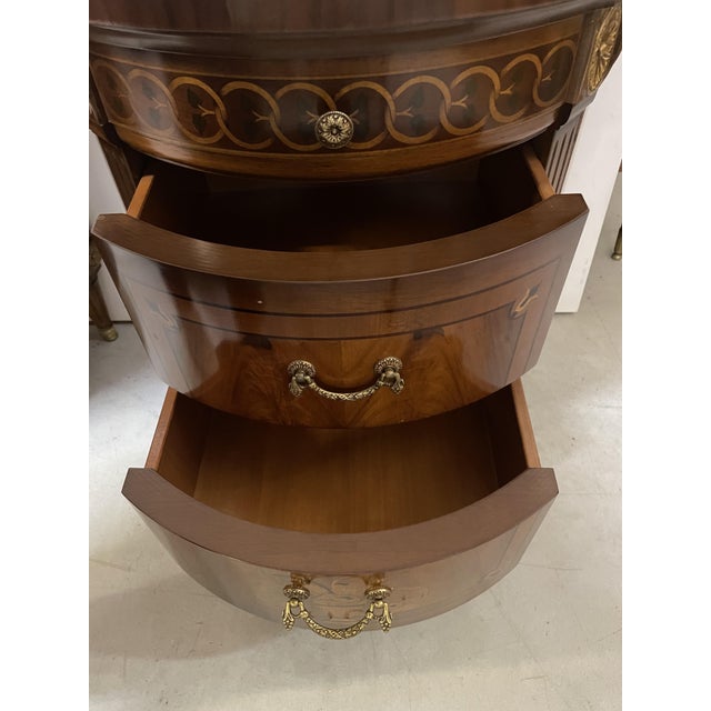 Louis Philippe XVI Triptych Dresser and Bedside Tables, Set of 3 For Sale - Image 12 of 17