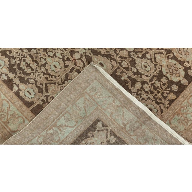 Traditional Inspired Beige Blue Brown Wool Rug by Doris Leslie Blau For Sale - Image 4 of 6