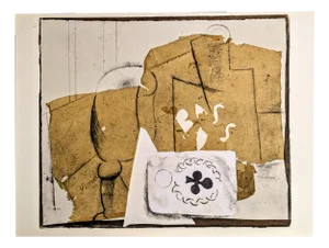 Pablo Picasso, Bottle, Glass and Cards, Original Limited Edition Lithograph, 1962