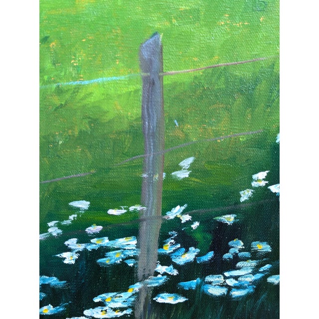 Nancy Paris Pruden "Cows Coming Home" Contemporary Naturalistic Pastoral Landscape Nature Painting, 2020s For Sale - Image 9 of 11