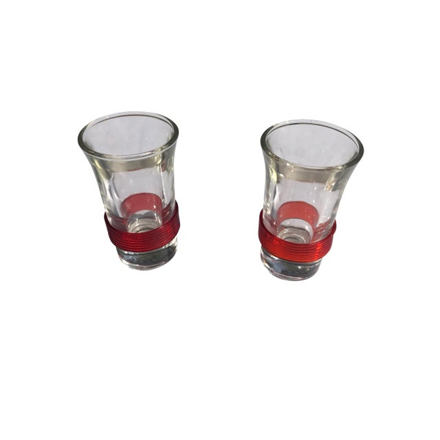 Chrome Mid-Century Liquor Dispenser and Shot Glasses, 7 Pieces For Sale - Image 8 of 11
