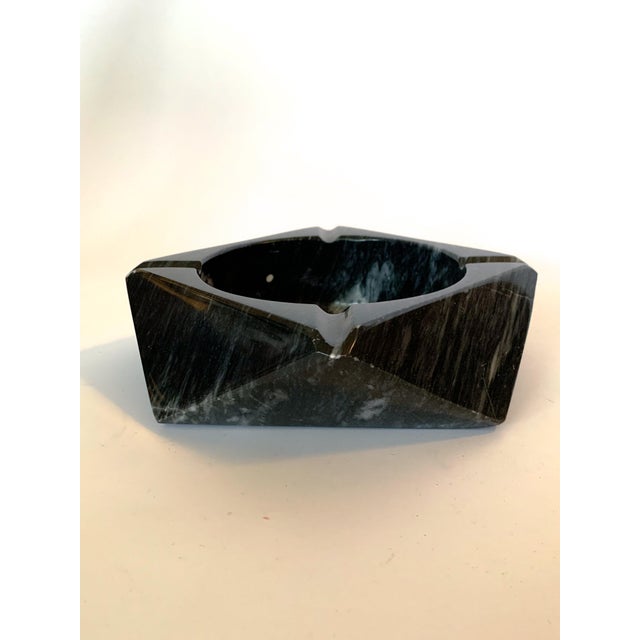 Black Vintage Black Marble Catchall Ashtray For Sale - Image 8 of 9