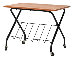 Scandinavian Coffee Table with Magazine Rack, 1960s