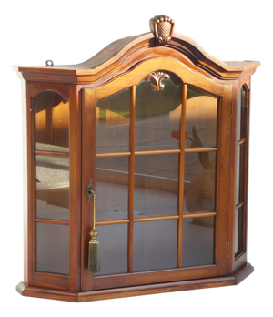 Vintage Wooden Wall Display Apothecary Cabinet, 1960s