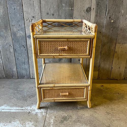 Vintage Bedside Table with 2 Drawers from Angraves For Sale - Image 9 of 10