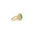 Not Yet Made - Made To Order Vintage Inspired 14k Gold 2.78Ct Emerald and Diamond Halo Cocktail Ring Size 6 For Sale - Image 5 of 11