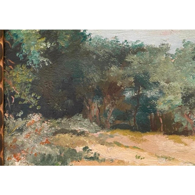 C. Rousseau, 1900s, Oil on Board For Sale - Image 3 of 7