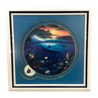 "Whales in Sunset" Print by Robert Wyland For Sale
