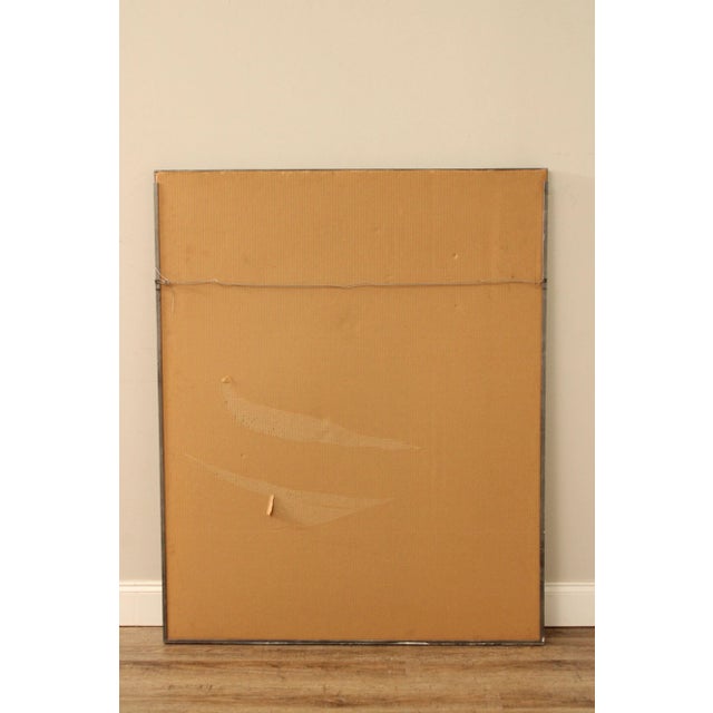 Late 20th Century Neoclassical Revival Style Steel Frame Wall Mirror For Sale - Image 12 of 13