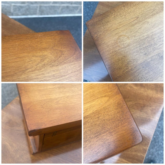 Vintage Cushman Colonial Solid Maple 2 Drawer Dresser Topper or Jewelry Box For Sale - Image 12 of 12