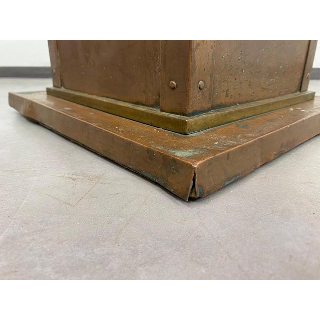 Metal Art Nouveau Umbrella Stand attributed to Otto Prutscher for Wiener Werkstätte, 1890s For Sale - Image 7 of 12