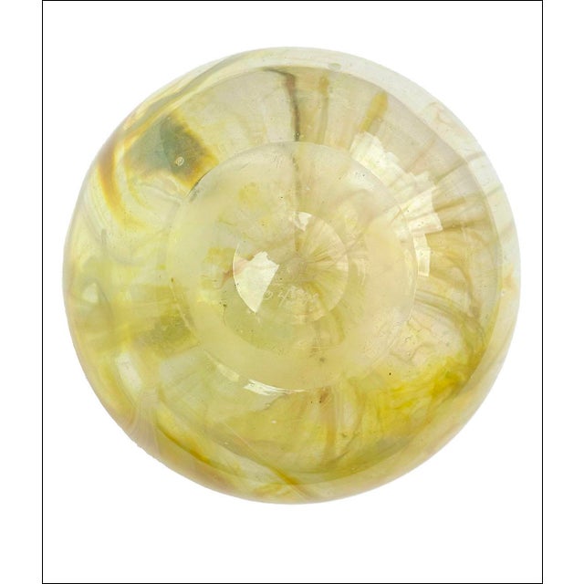 1900 - 1909 Early 20th Century Belle Époque Art Nouveau Studio Blown Glass Paperweight Vase-Numbered For Sale - Image 5 of 6