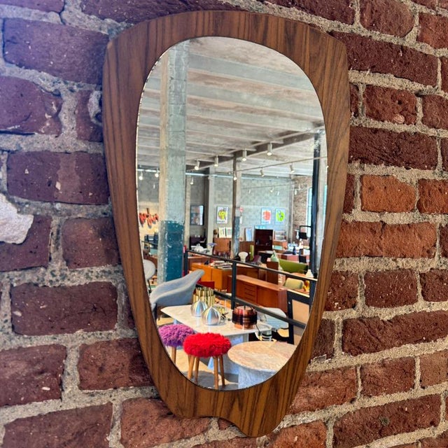 Vintage Danish Mirror, 1960s For Sale - Image 4 of 5