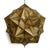Vintage Indian brass pendant light is masterfully crafted, formed from a complex constellation of faceted, hand-pierced...