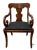 Wood Vintage Traditional Empire Style Cherry Arm Chair For Sale - Image 7 of 8