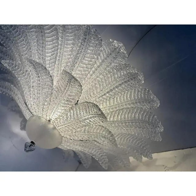 Contemporary Venetian Murano Glass Flush Mounts from Simoeng, Set of 2 For Sale - Image 3 of 11