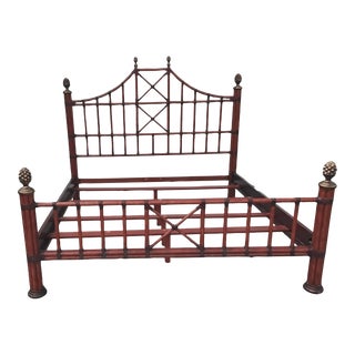 1980s Palm Beach Regency Bedframe For Sale