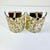 Almond 1980s Vintage Boho Chic Coastal Capiz Shell Mosaic Chips on Arched Glass Wall Sconces - A Pair For Sale - Image 8 of 14