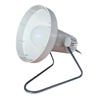 Mid-Century Industrial Plastic Cone Light with Sculptural Accent, 1970s For Sale
