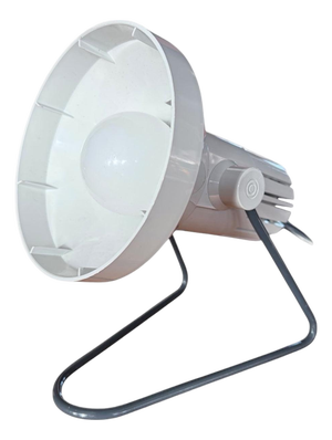 Mid-Century Industrial Plastic Cone Light with Sculptural Accent, 1970s