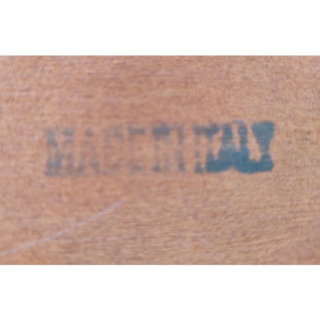 Vintage Mid-Century Italian Desk With Cloth-Lined Drawers For Sale - Image 17 of 18
