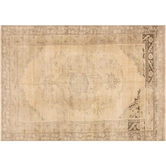 1960s Turkish Oushak Rug For Sale