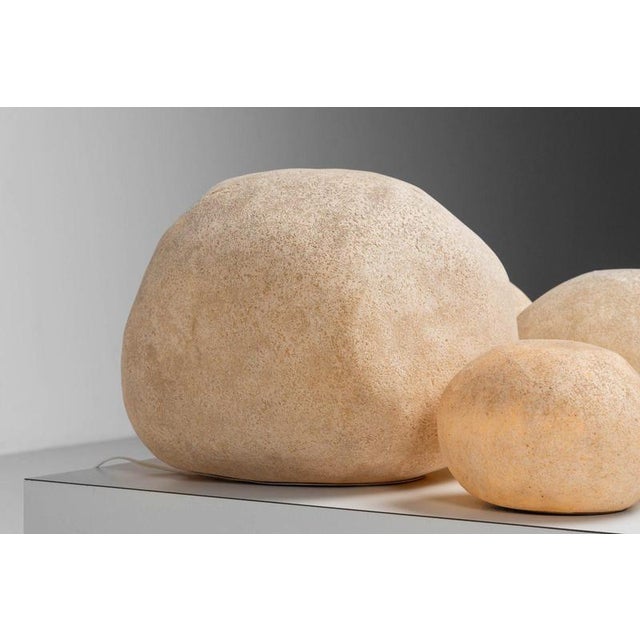 1960s Rock Lamps by Andre Cazenave Dorra, 1969, Set of 6 For Sale - Image 5 of 18