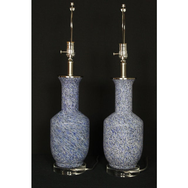 Mid 20th Century Mid 20th Century Seguso Style "Tweed" Murano Lamps. For Sale - Image 5 of 12