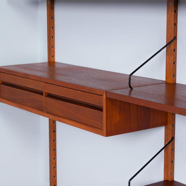 Brown Royal System Wall Unit by Poul Cadovius for Cado, Denmark, 1960s For Sale - Image 8 of 11