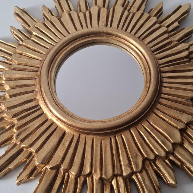 Large Sunburst Wall Mirror, Italy, 1960s For Sale - Image 7 of 15