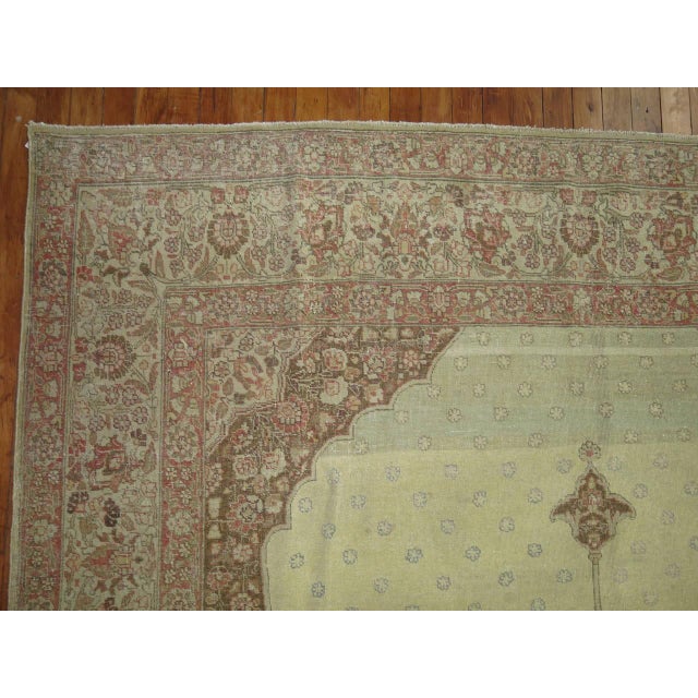 Late 20th Century Antique Persian Tabriz Rug For Sale - Image 5 of 6