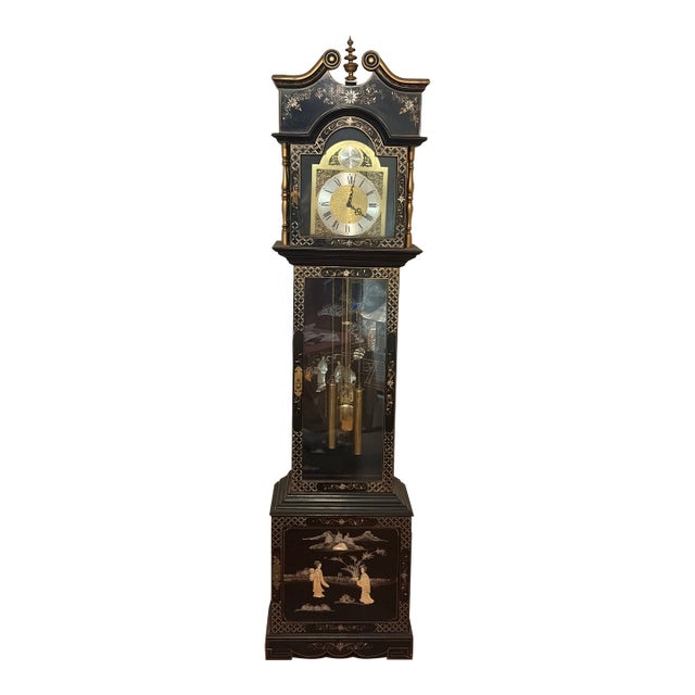 1970s Asian Grandfather Clock For Sale