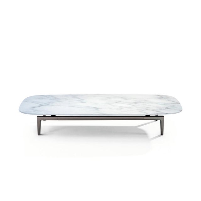 Volage Ex-S Coffee Table in Marble and Aluminium Base by Philippe Starck for Cassina For Sale - Image 14 of 16