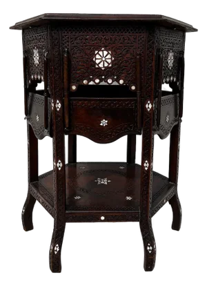 Inlaid Antique Moroccan Tea Table