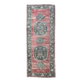 Vintage Turkish Wool Runner 4’11” X 12’2” For Sale